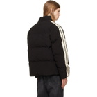 Palm Angels Black Tree Logo Cord Track Down Jacket