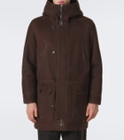 Yves Salomon Shearling-lined suede parka