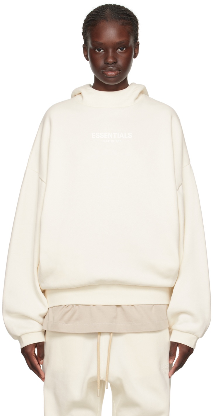 Fear of God ESSENTIALS Off-White Bonded Hoodie Fear Of God Essentials