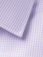 Charvet - Checked Cotton-Poplin Shirt - Purple