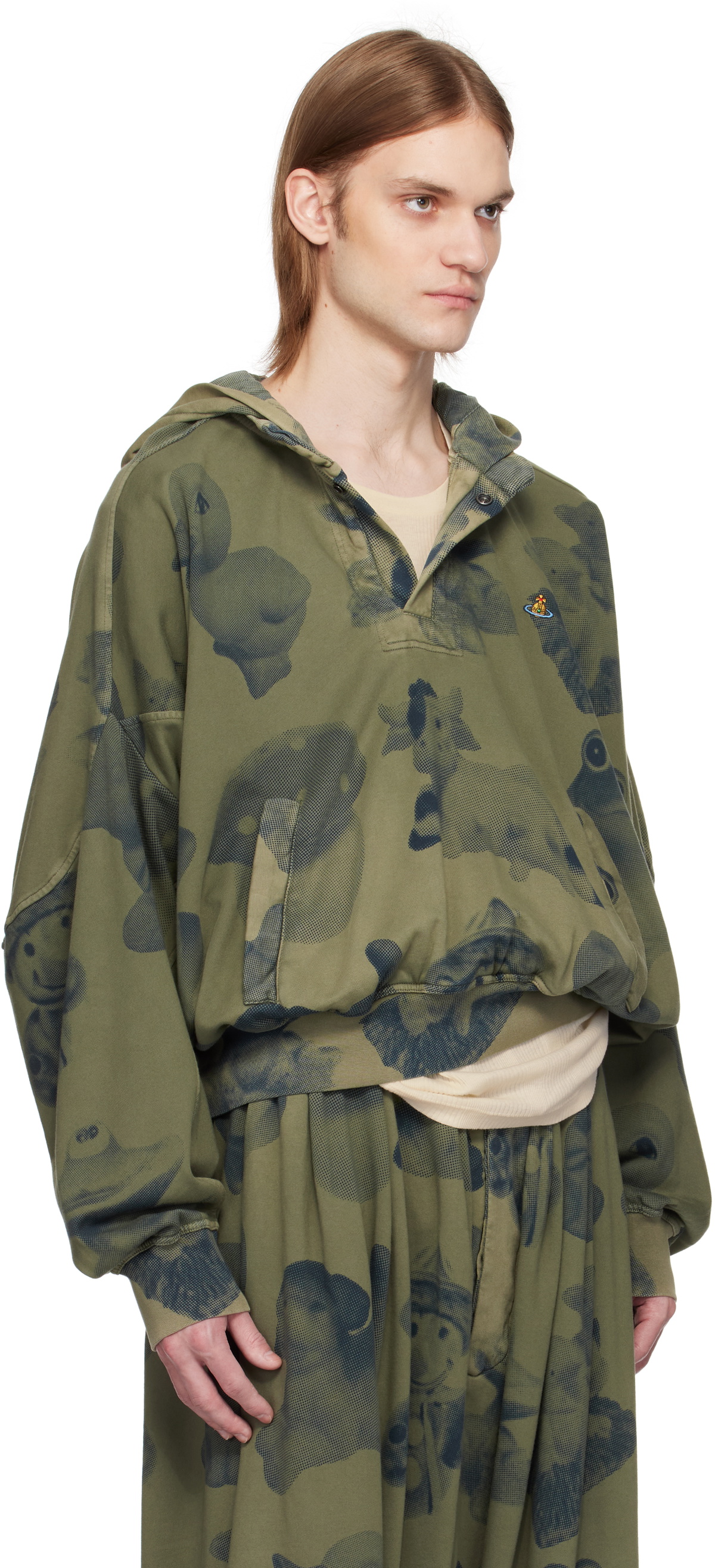 Vivienne Westwood Green Baseball Hoodie