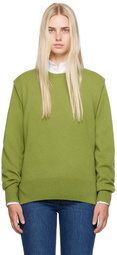 TOTEME Green Crewneck Sweater