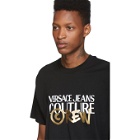 Versace Jeans Couture Black and Gold Crew T-Shirt