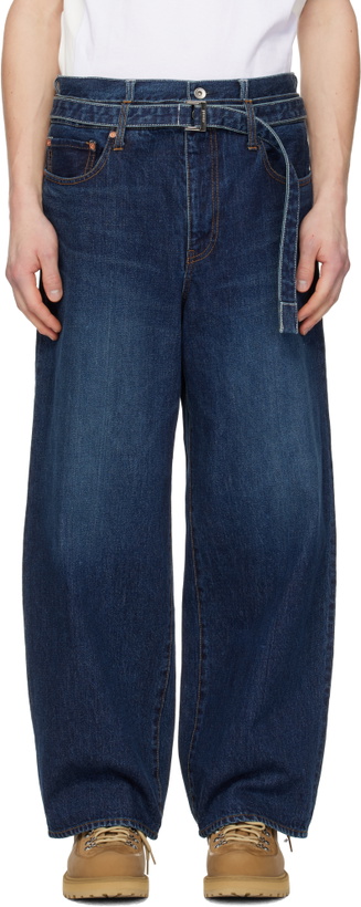 Photo: sacai Navy Belted Jeans