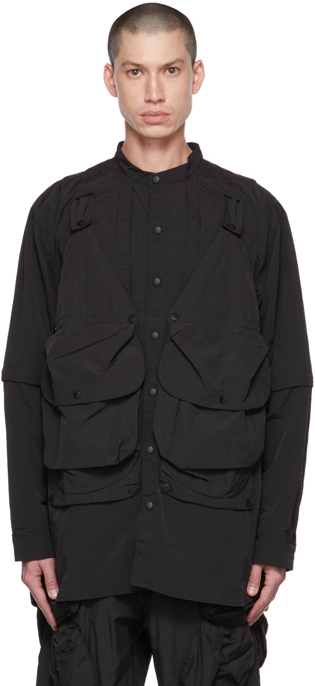 Photo: Archival Reinvent Black 'Vest Shirt' 1.0 Jacket