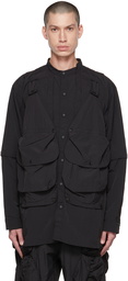 Archival Reinvent Black 'Vest Shirt' 1.0 Jacket