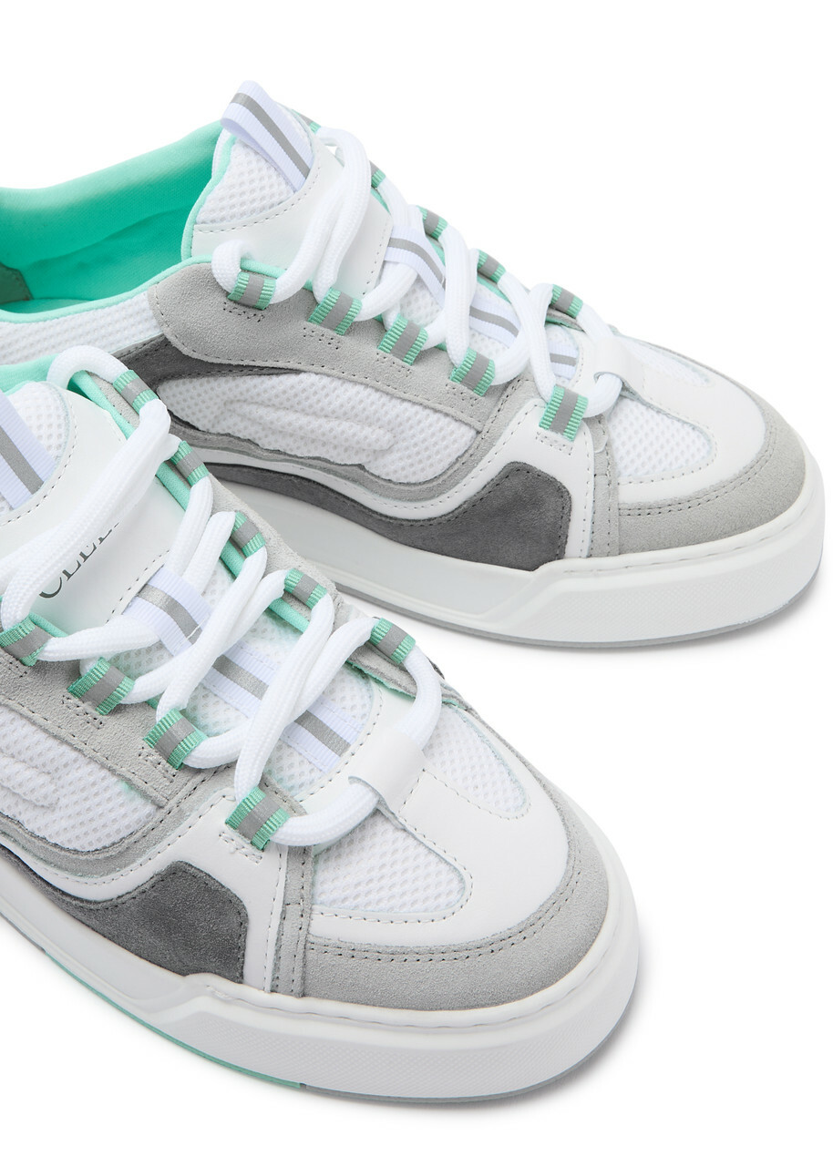 Cleens Essential Skate Evo Panelled Mesh Sneakers Mint Cleens