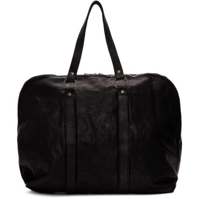 Photo: Guidi Black Small Weekender Duffle Bag