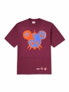 Stray Rats - Pysko Maniac Printed Cotton-Jersey T-Shirt - Purple