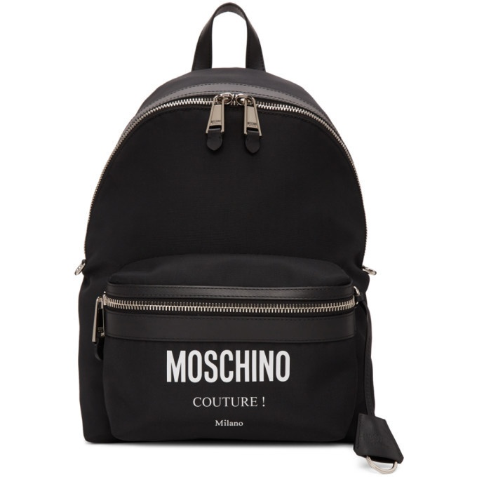 Photo: Moschino Black Couture Backpack