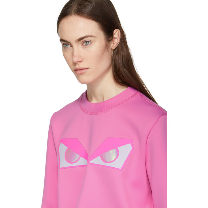 Fendi Pink Bag Bugs Sweatshirt Fendi