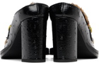 Martine Rose Black Champagne Cap Square Toe Heels