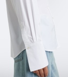 Erdem Embellished cotton poplin shirt
