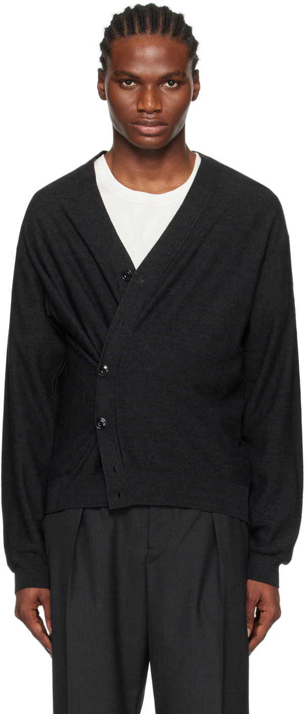 TWISTED CARDIGAN / BLK