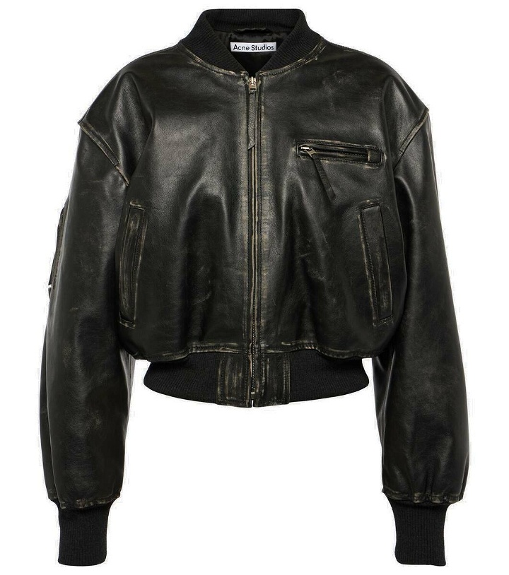 Photo: Acne Studios New Lomber leather bomber jacket
