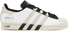 adidas Originals Off-White & Black Superstar Sneakers