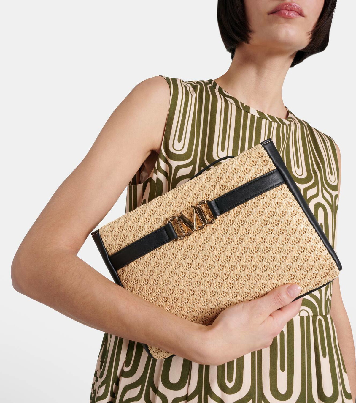 ★Max Mara★ Rienza クラッチ バッグ ロゴ Max Mara Rienza clutch Max Mara
