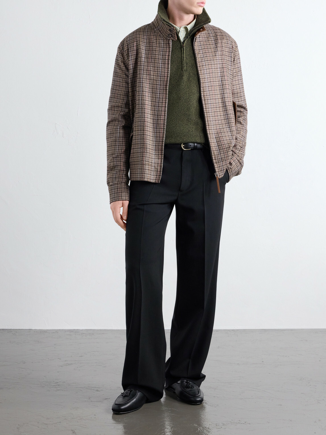 Altea - Wool and Cashmere-Blend Half-Zip Sweater - Green