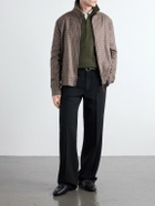Altea - Wool and Cashmere-Blend Half-Zip Sweater - Green