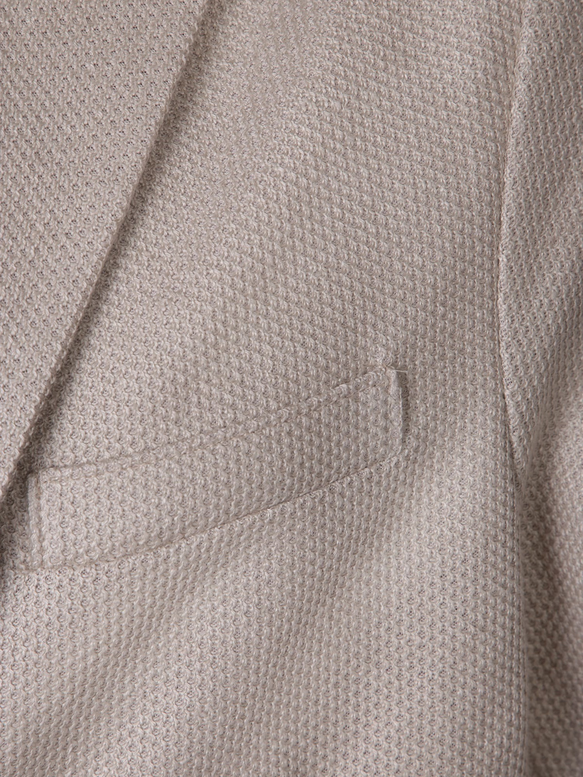 Harris Wharf London Beige Linen And Cotton Jacket