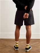 Adish - Sur Straight-Leg Logo-Appliquéd Ripstop Shorts - Black