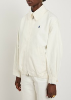 Polo Ralph Lauren Logo-embroidered Twill Jacket Cream