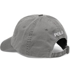 POLO RALPH LAUREN - Logo-Embroidered Cotton-Twill Baseball Cap - Gray