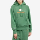 Champion Women's x Beams Boy Hooded Sweat in Green