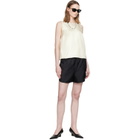 Loulou de Saison Off-White Gema Sleeveless Silk Top