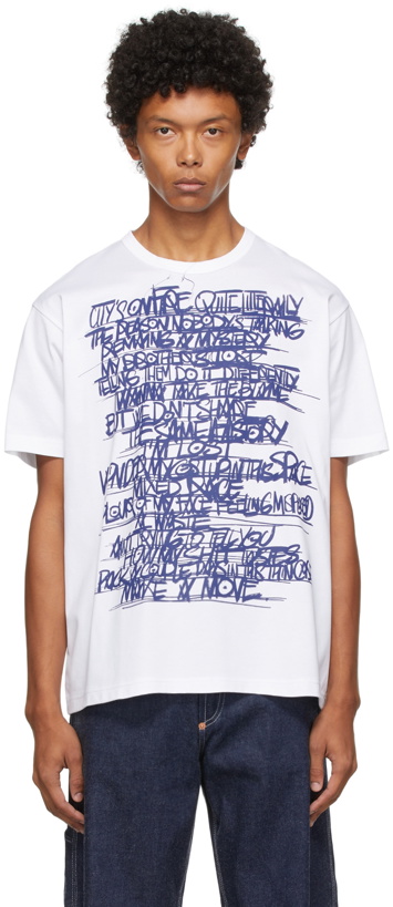 Photo: Junya Watanabe White Graphic T-Shirt