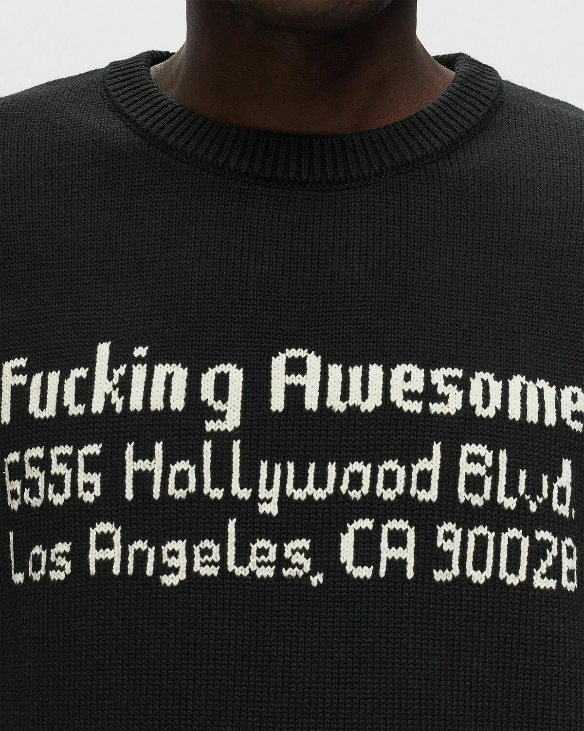 Fucking Awesome Fa Hollywood Sweater Black Pullovers Fucking
