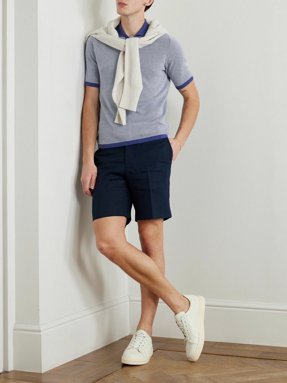 Kingsman - Birdseye Cotton Polo Shirt - Blue