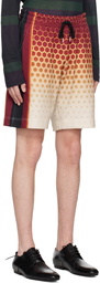 Dries Van Noten Orange Graphic Shorts