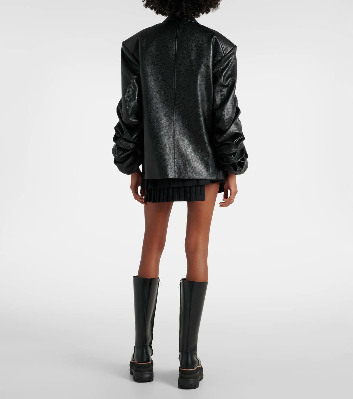 Junya Watanabe Faux leather blazer