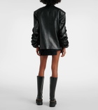 Junya Watanabe Faux leather blazer