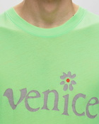 Erl Unisex Venice Tshirt Knit Green - Mens - Shortsleeves