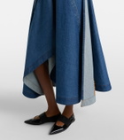Givenchy Asymmetric denim midi skirt