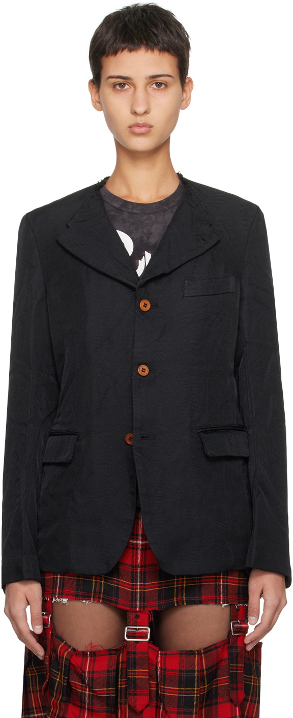 Black Comme des Garçons Black Deconstructed Blazer