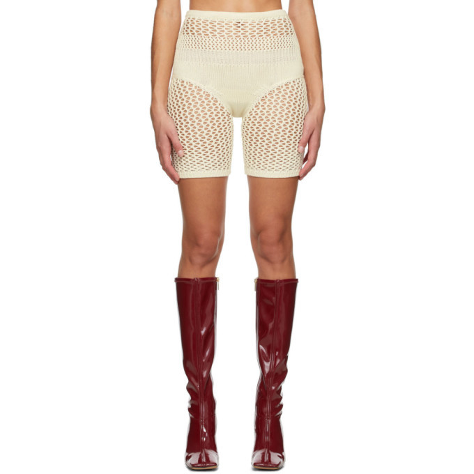 Photo: ISA BOULDER SSENSE Exclusive Off-White Impressive Shorts