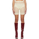 ISA BOULDER SSENSE Exclusive Off-White Impressive Shorts