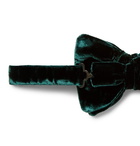 TOM FORD - Pre-Tied Velvet Bow Tie - Men - Dark green