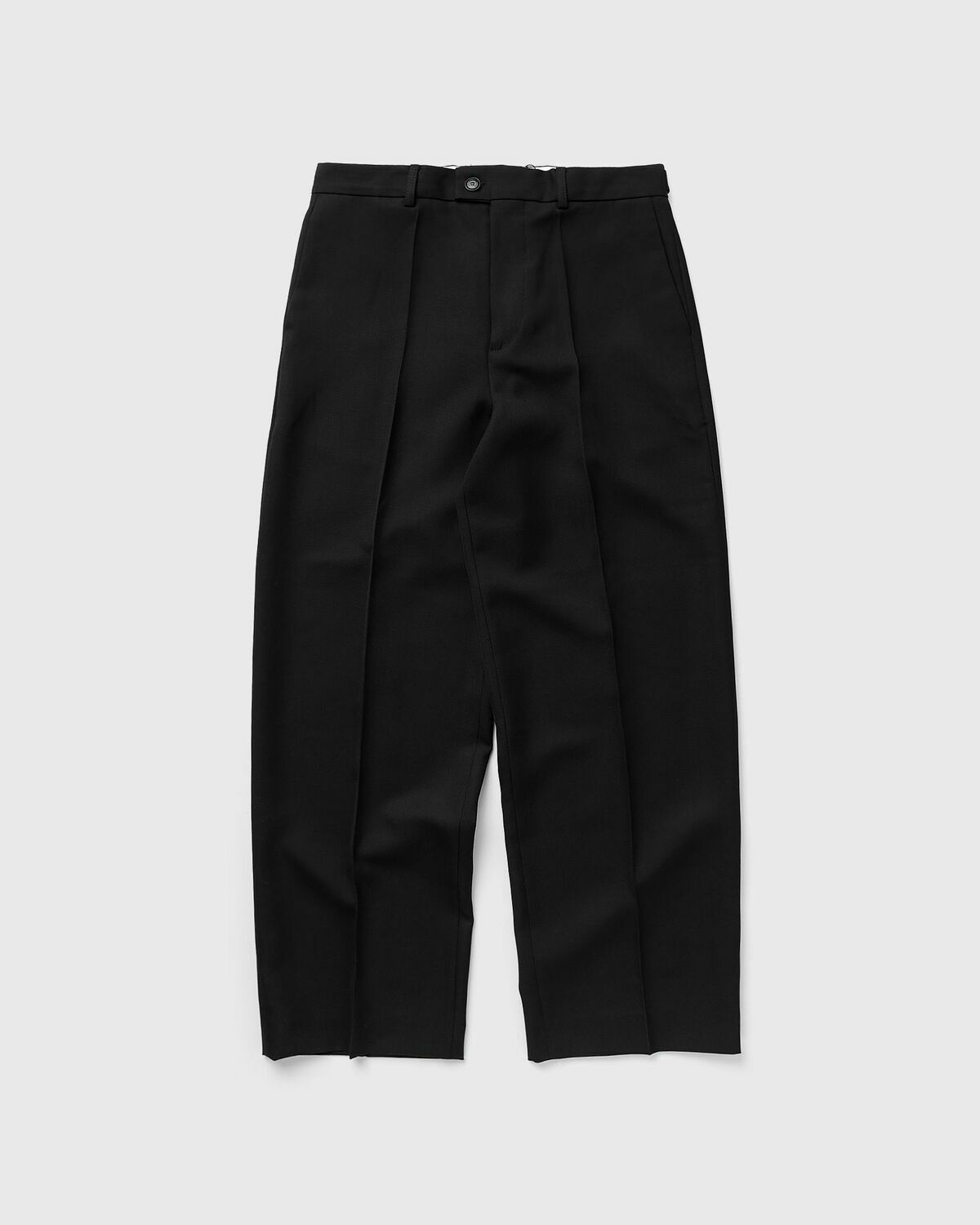Róhe Tailored Wide Leg Trousers Black - Mens - Casual Pants