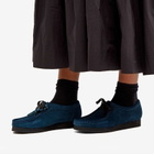 Clarks Originals Women's Wallabee Shoes in Deep Blue Suede