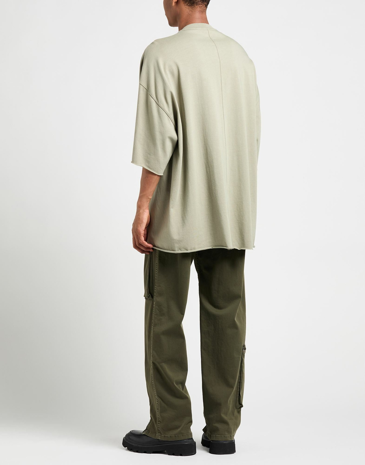 Rick Owens Mens T-shirt in Sage green