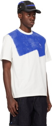 ADER error White & Blue Printed T-Shirt