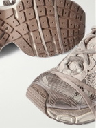 Balenciaga - 3XL Distressed Mesh and Rubber Sneakers - Neutrals