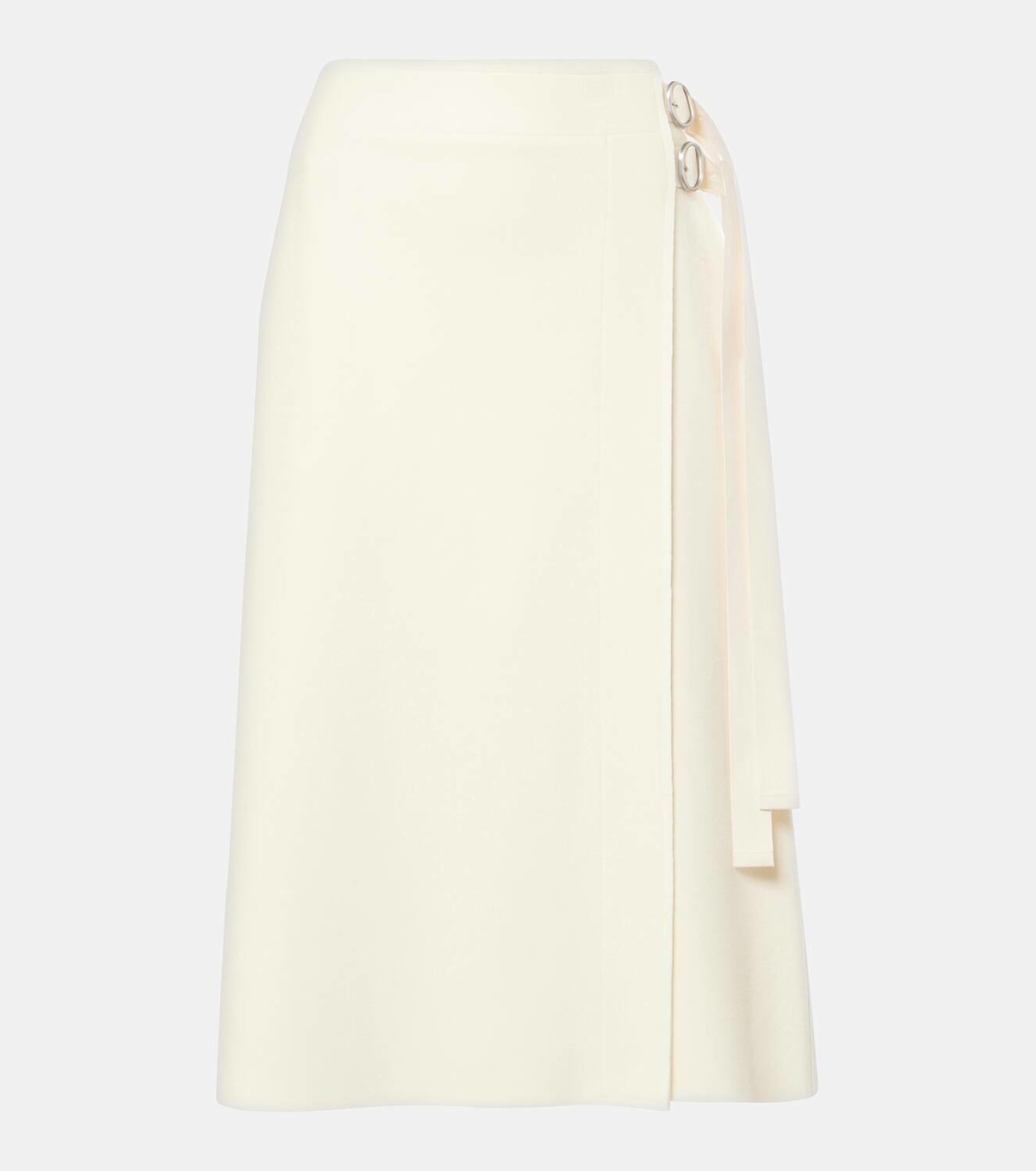 スカート Jil Sander FW22 WOOL SKIRT (J02MA0028_J40016401) Jil Sander Wool-blend wrap skirt Jil Sander