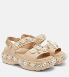 Simone Rocha x Crocs embellished platform sandals