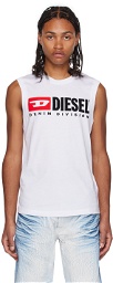 Diesel White T-Isco-Div Tank Top