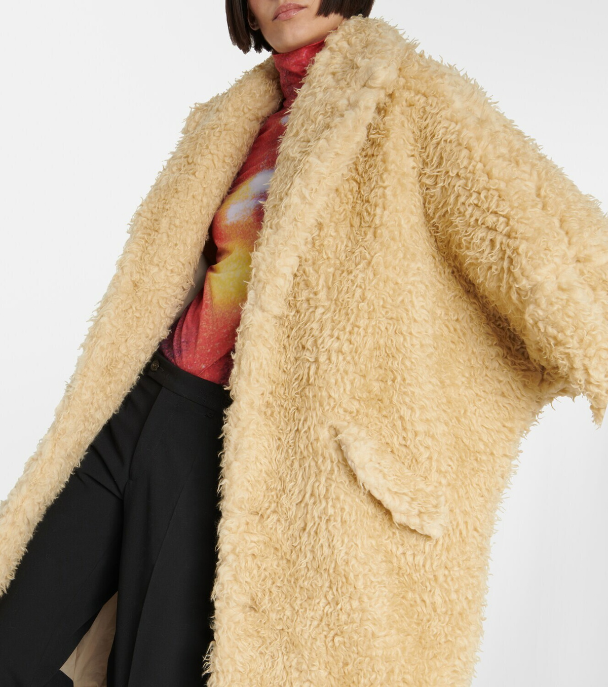 MM6 Maison Margiela Oversized faux fur coat